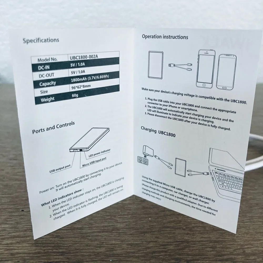iWalk Portable Battery Charger for Smart Phone, Tablet, iPhone